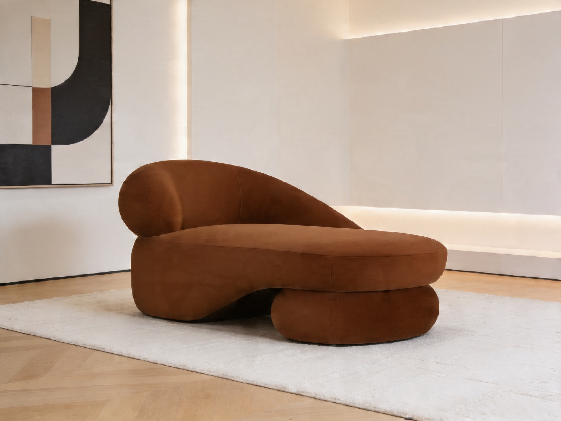 Vellora Lounge Chaise Brown