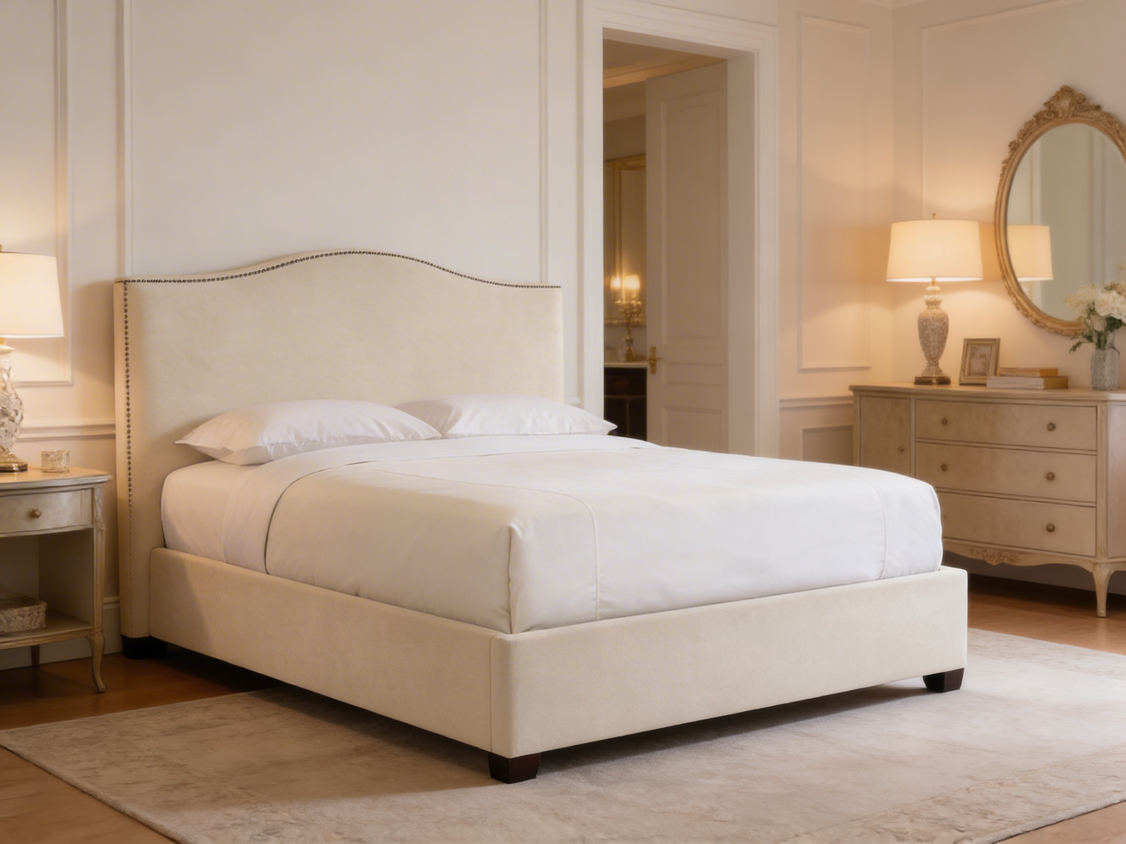 Sorellia Creme Boxspring