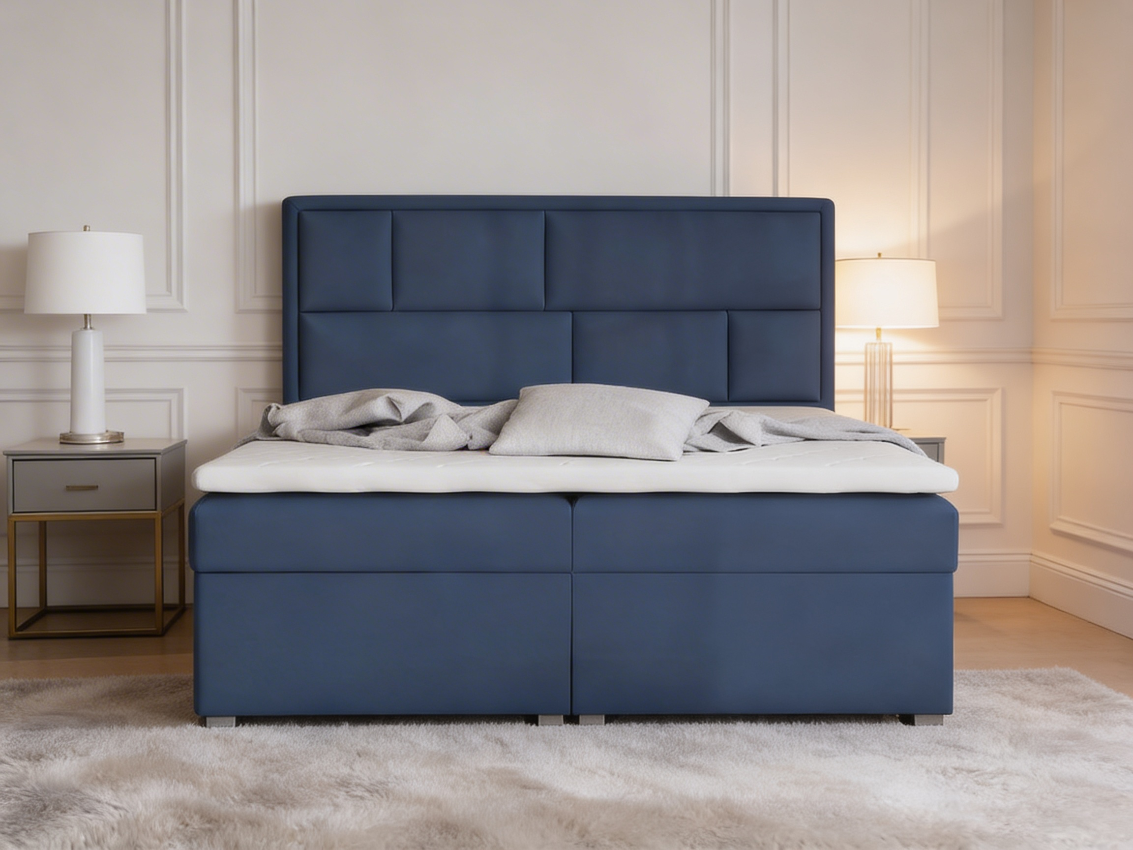 Novalux Boxspring Navy Blue