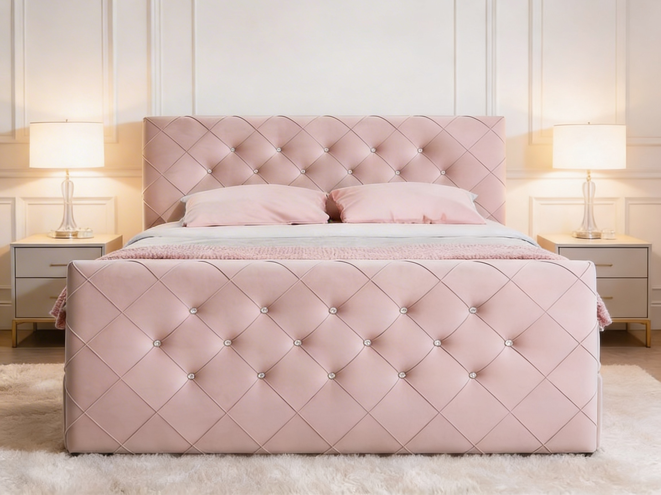 Rosélia Boxspring Pink